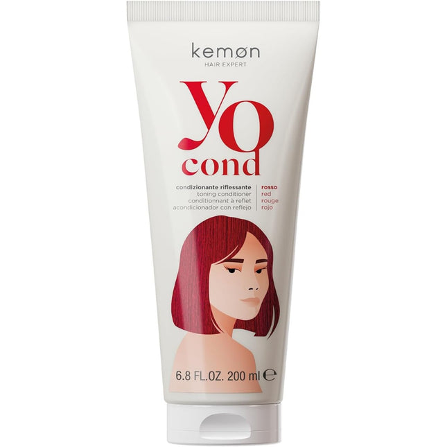 Kemon Yo Rosso Coloring – Hair Colour Conditioner for Women, 200 ml