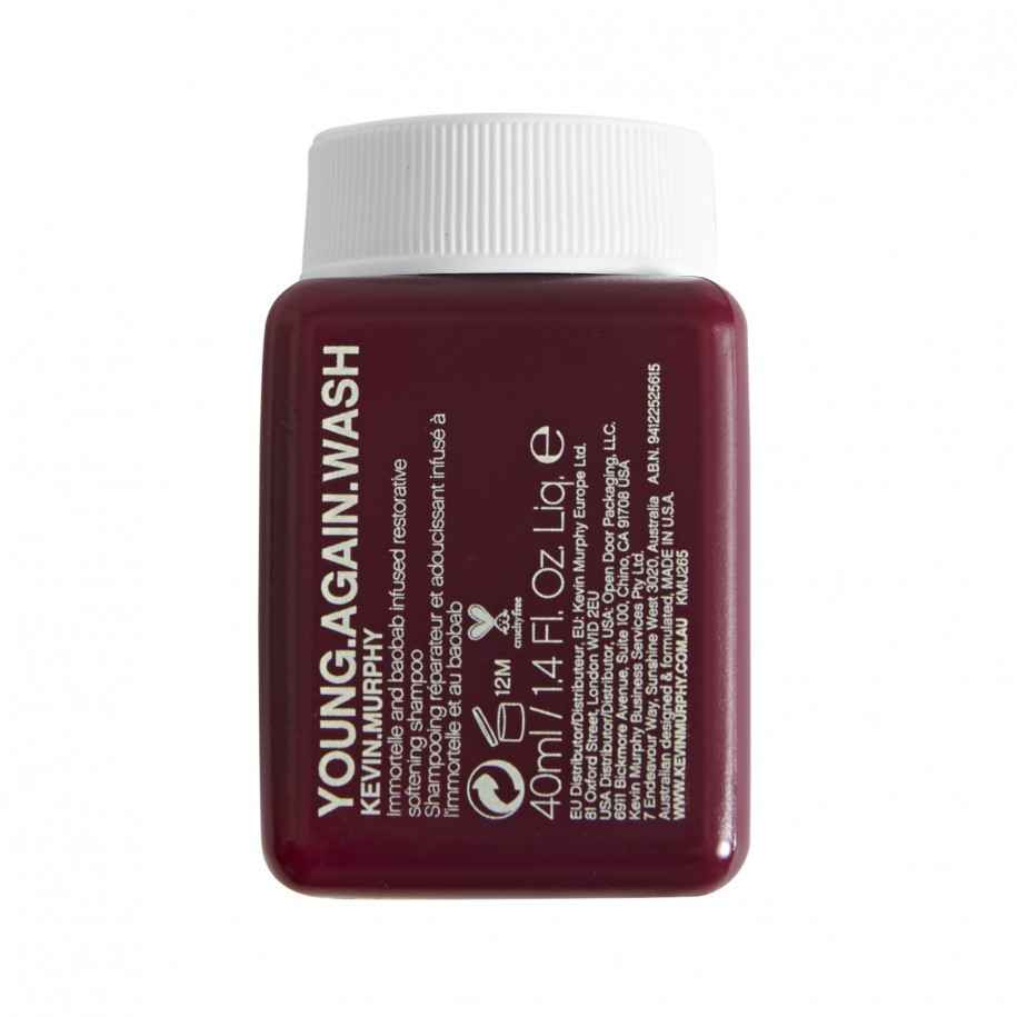 Kevin Murphy Young Again Wash – Hair Shampoo for Women, Restores, 40 ml