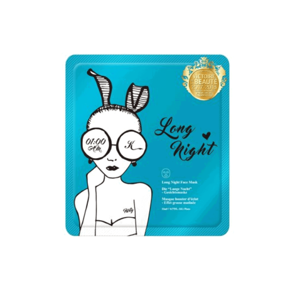 Kingirls Long Night Boosting – Sheet Mask for Women, For Face, 22 ml Tester