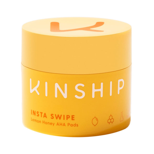 Kinship Insta Swipe AHA Lemon Honey Pads Exfoliating – Peel-Off Pads Unisex, 45 pcs