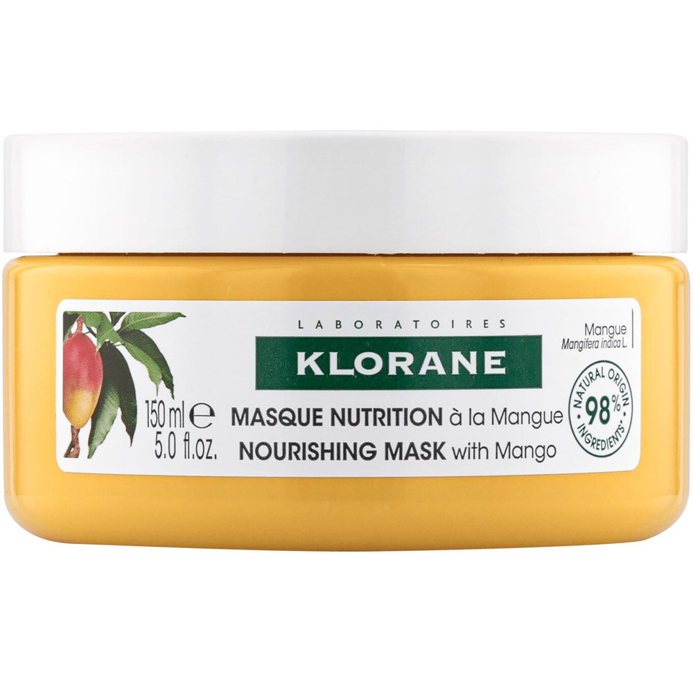Klorane Mango Butter Nutrition – Hair Treatment Cream Mask for Women, For Nourishing, 150 ml
