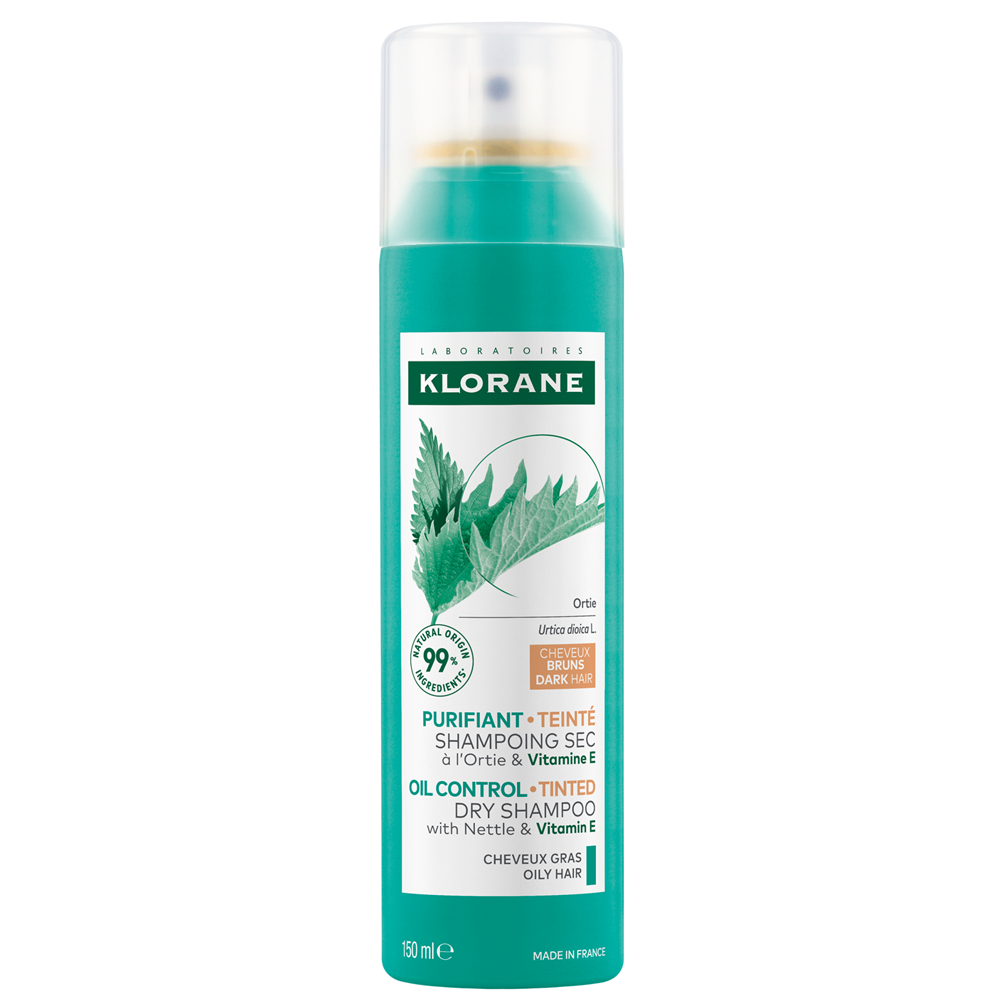Klorane Nettle Contains Vitamin E – Hair Colour Shampoo for Women, For Dark Hair, 150 ml