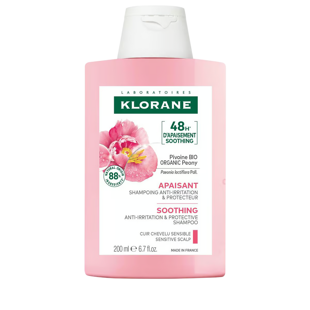 Klorane Peony – Hair Shampoo Unisex, Soothing, 200 ml