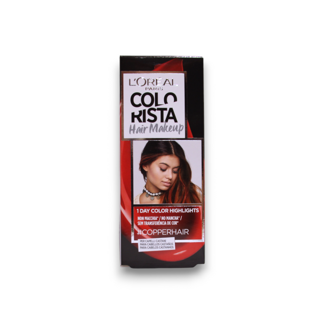 L`Oreal Paris L'Oreal Paris Colorista Hair Makeup – Semi-Permanent Hair Dye for Women, #COPPERHAIR, 30 ml