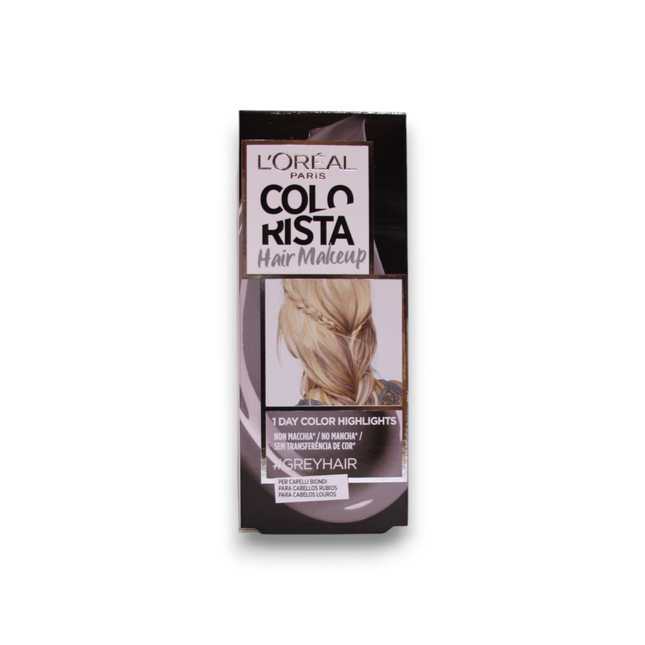 L`Oreal Paris L'Oreal Paris Colorista Hair Makeup – Semi-Permanent Hair Dye for Women, #GREYHAIR, 30 ml