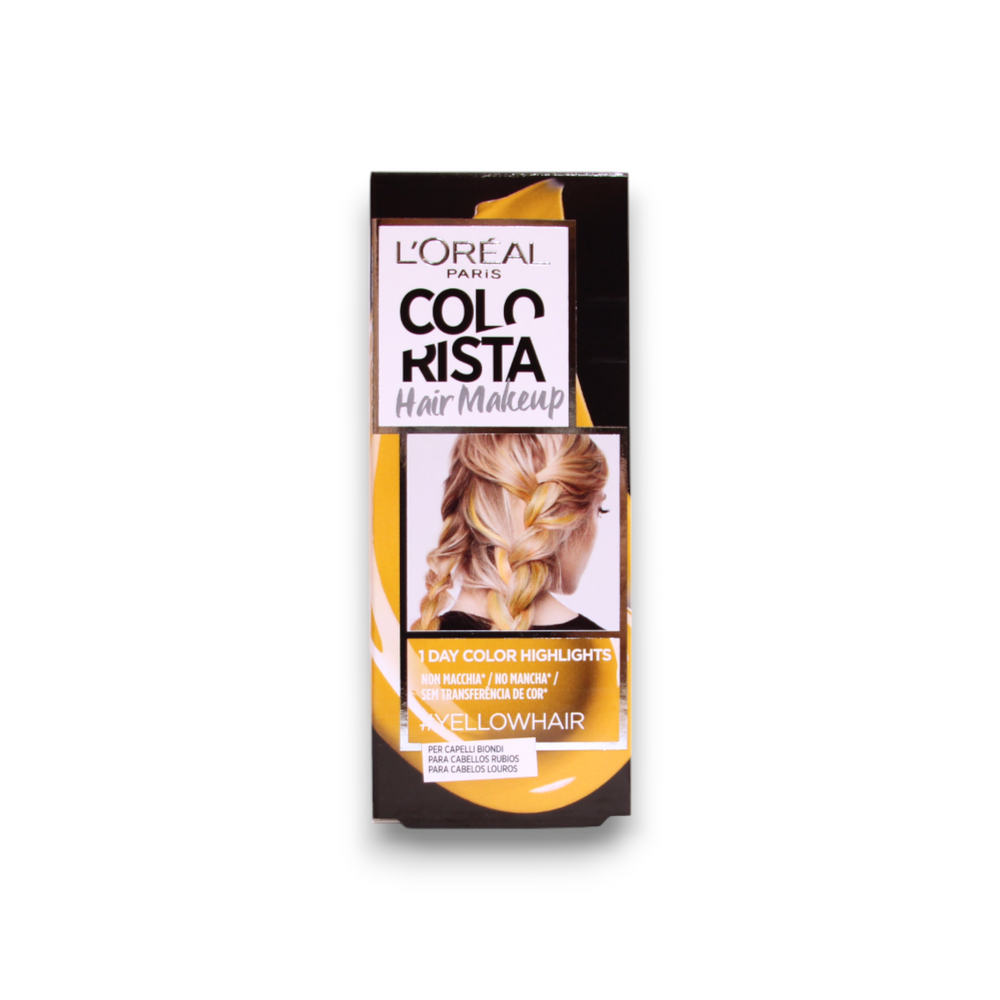 L`Oreal Paris L'Oreal Paris Colorista Hair Makeup – Semi-Permanent Hair Dye for Women, #YELLOWHAIR, 30 ml