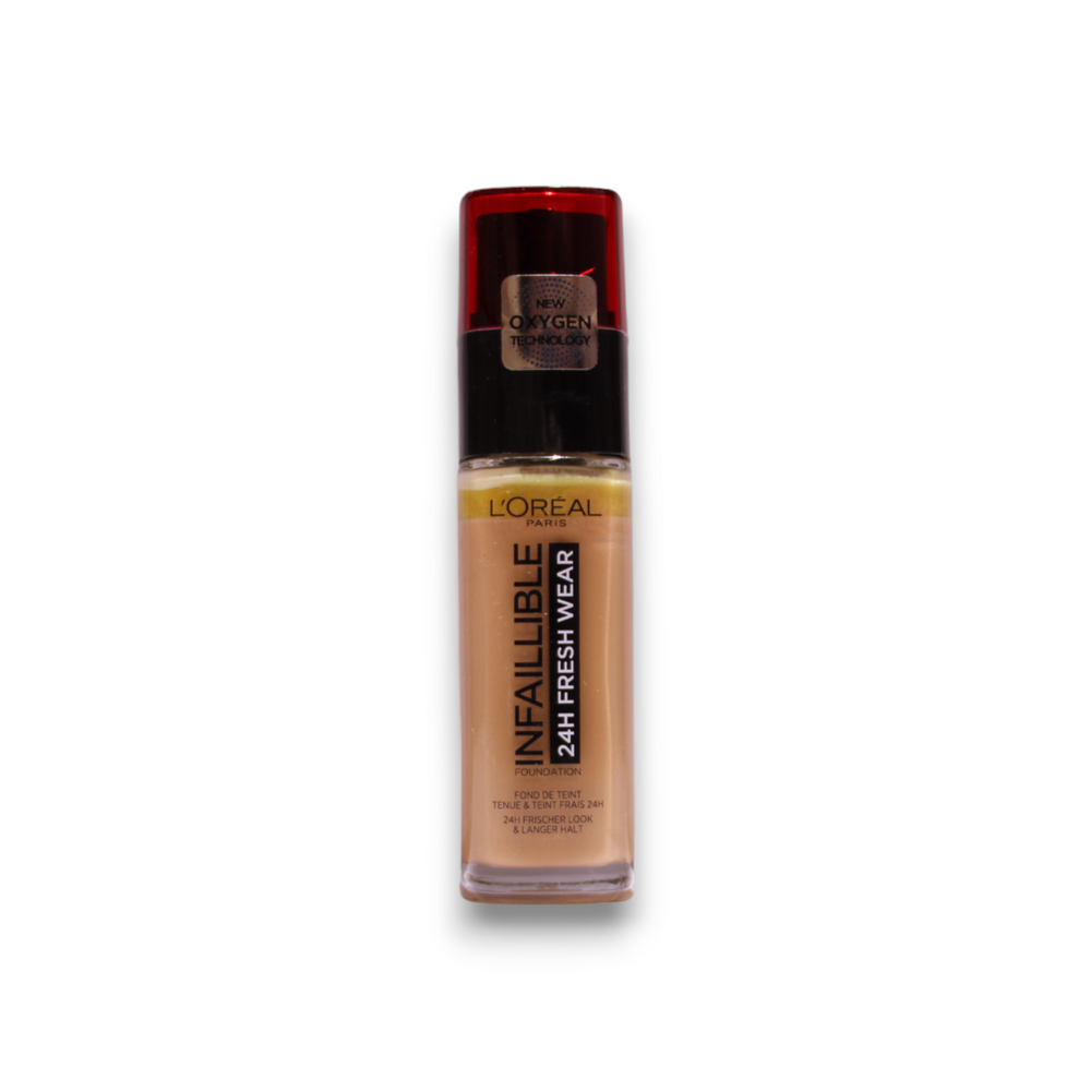 L`Oreal Paris L'Oreal Paris Infaillible 24h Fresh Wear All-Day Wear – Liquid Foundation for Women, 300, Amber, SPF 25, 30 ml
