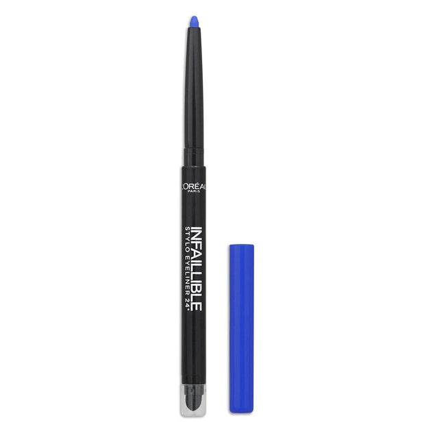 L`Oreal Paris L'Oreal Paris Infaillible 24H Waterproof Contour – Gel Pencil Eyeliner for Women, 314, Rebel Blue, 10 g