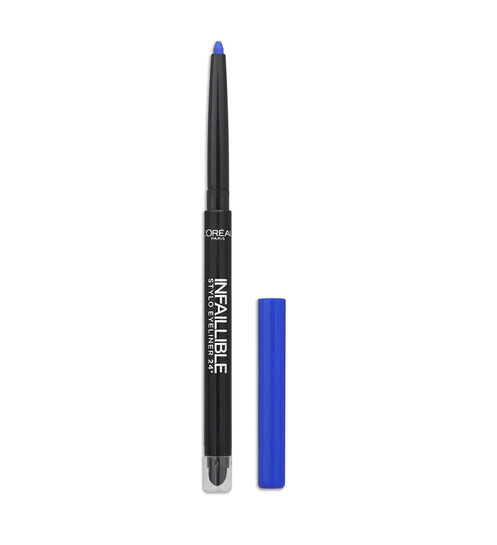 L`Oreal Paris L'Oreal Paris Infaillible 24H Waterproof Contour – Gel Pencil Eyeliner for Women, 314, Rebel Blue, 10 g