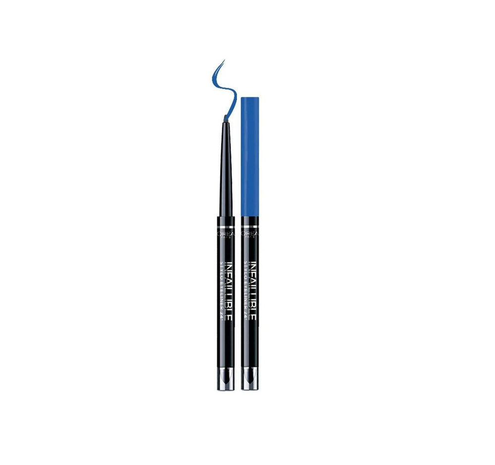 L`Oreal Paris L'Oreal Paris Infaillible 24H Waterproof Contour – Gel Pencil Eyeliner for Women, 316, Indefinite Blue, 10 g