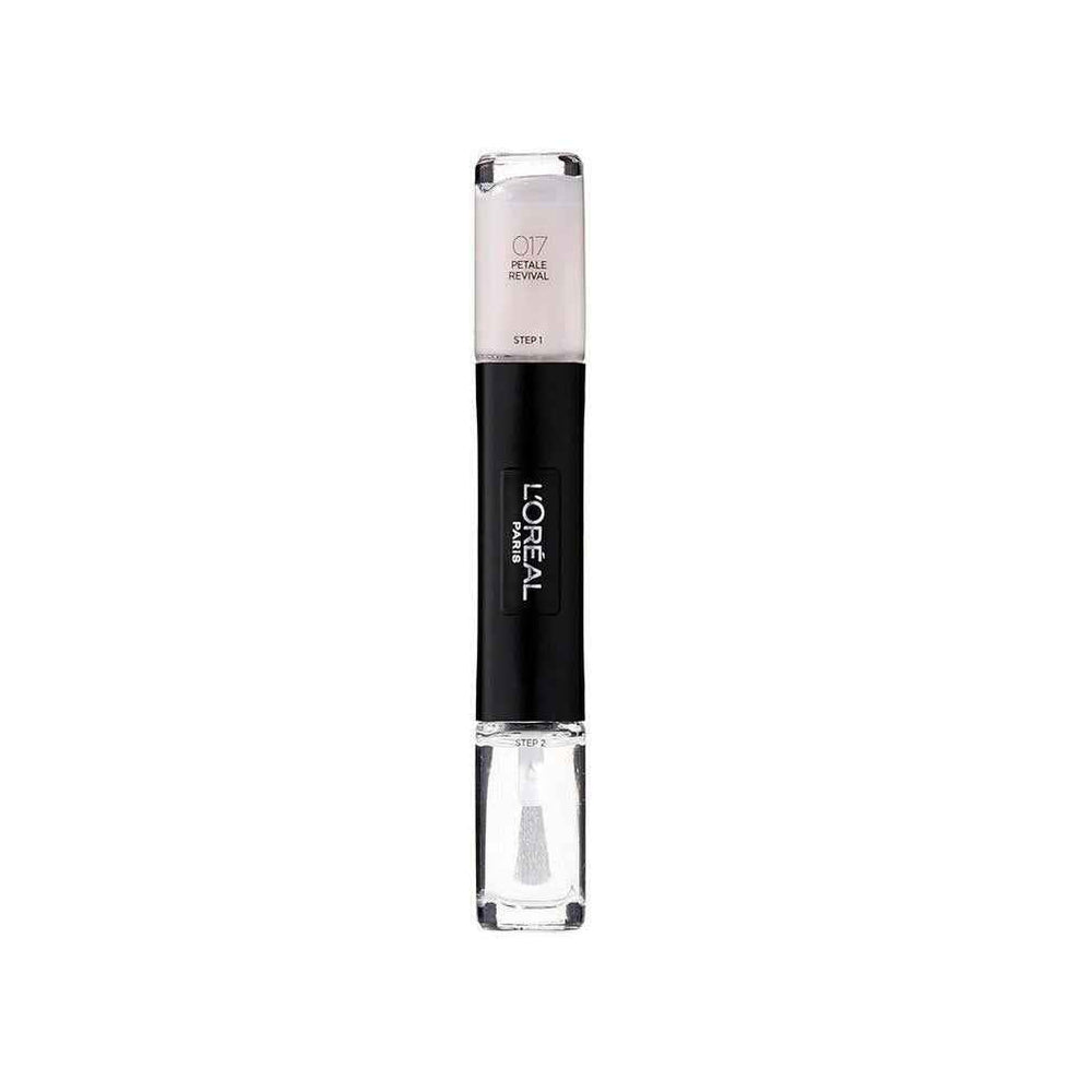 L`Oreal Paris L'Oreal Paris Infallible Gel-Effect – Nail Polish 2-in-1 for Women, 017, Petale Revival, 2 x, 5 ml