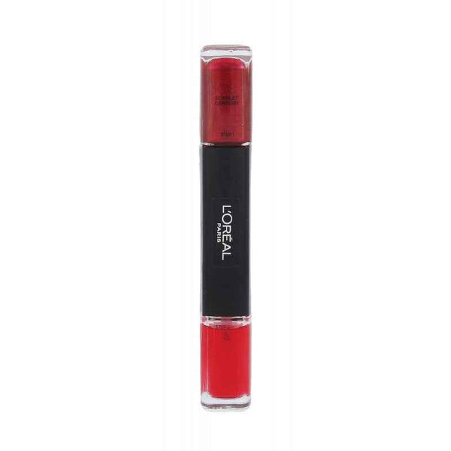 L`Oreal Paris L'Oreal Paris Infallible – Nail Polish 2-in-1 for Women, 018, Scarlet Century, 2 x, 5 ml