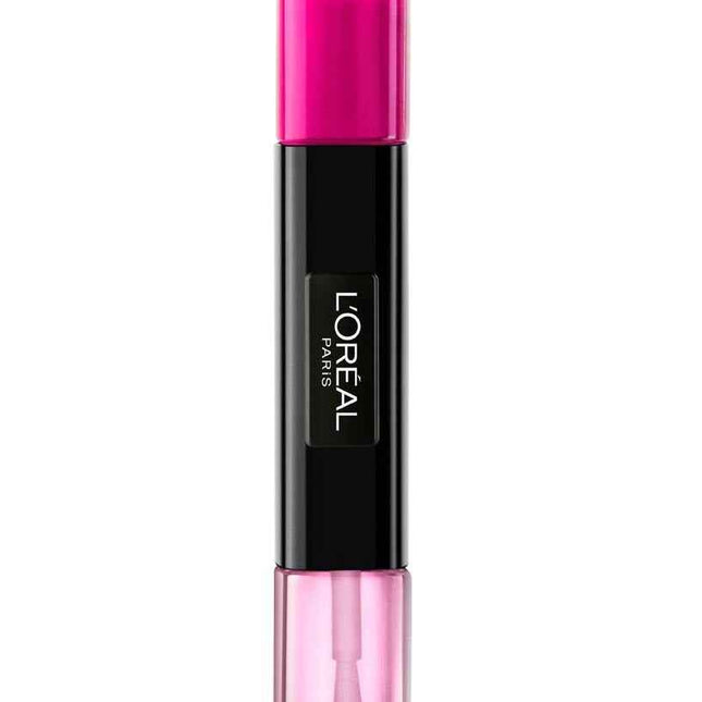 L`Oreal Paris L'Oreal Paris Infallible – Nail Polish 2-in-1 for Women, 132, Painty Pink, 2 x, 5 ml