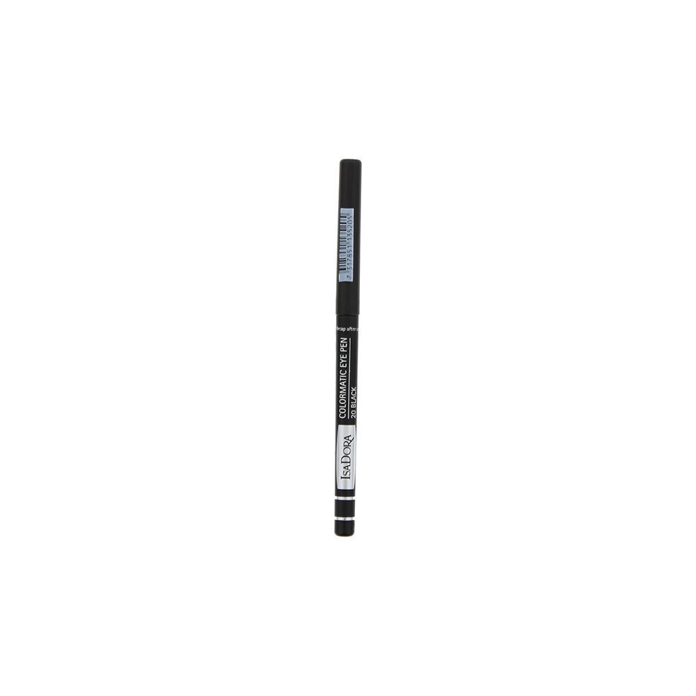 IsaDora Colormatic Retractable – Kajal Eye Pencil for Women, 20, Black, 0.28 g