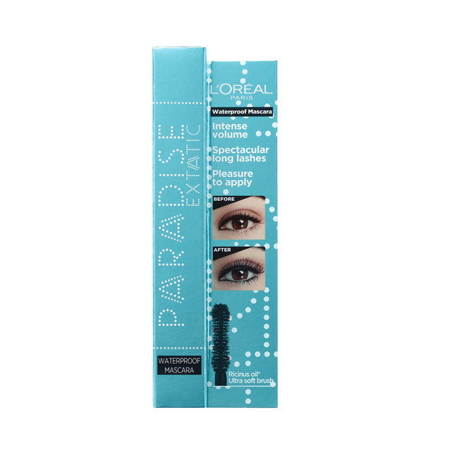 L`Oreal Paris L'Oreal Paris Paradise Extatic Waterproof Volumizing – Mascara for Women, Black, 6.4 ml