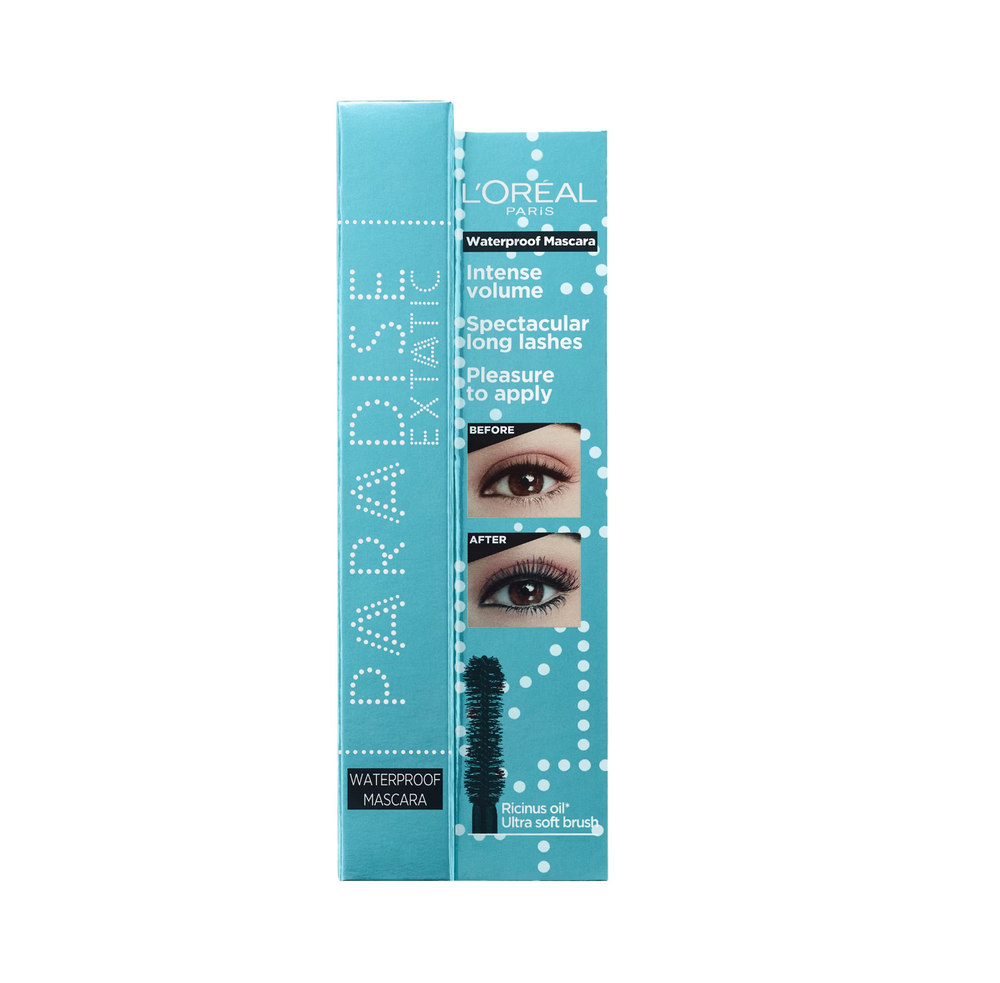 L`Oreal Paris L'Oreal Paris Paradise Extatic Waterproof Volumizing – Mascara for Women, Black, 6.4 ml