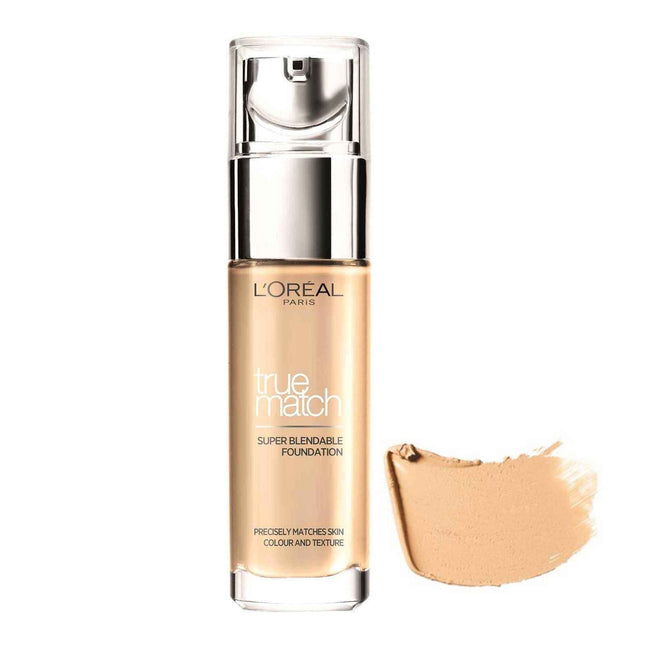 L`Oreal Paris L'Oreal Paris True Match Hyaluronic Acid Natural Finish – Liquid Foundation for Women, 5.N, Sable Sand, SPF 17, 30 ml