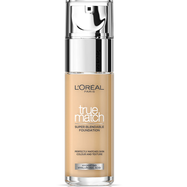 L`Oreal Paris L'Oreal Paris True Match Super-Blendable Hyaluronic Acid – Liquid Foundation for Women, 2N, Vanilla, SPF 17, 30 ml