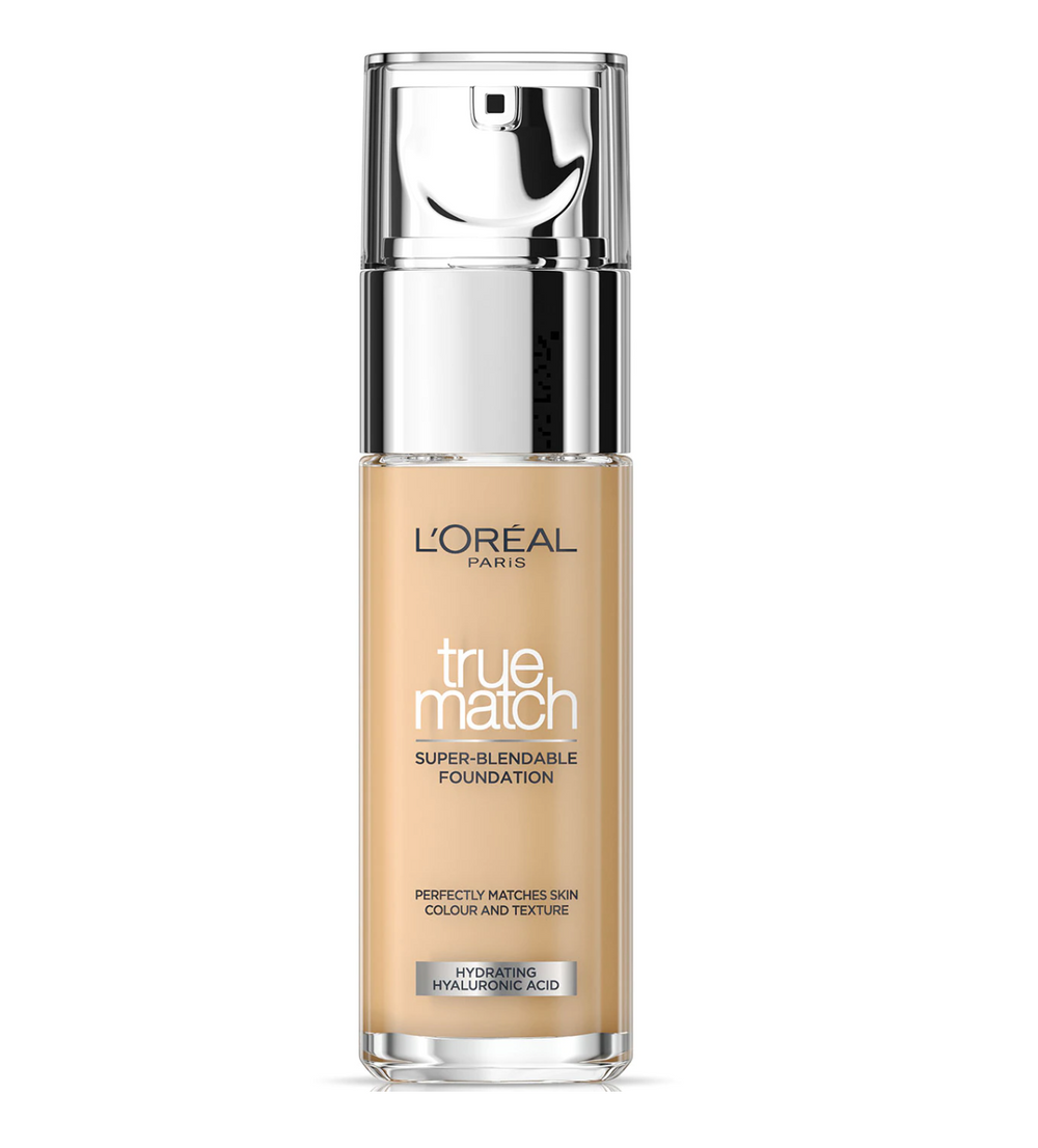 L`Oreal Paris L'Oreal Paris True Match Super-Blendable Hyaluronic Acid – Liquid Foundation for Women, 2N, Vanilla, SPF 17, 30 ml