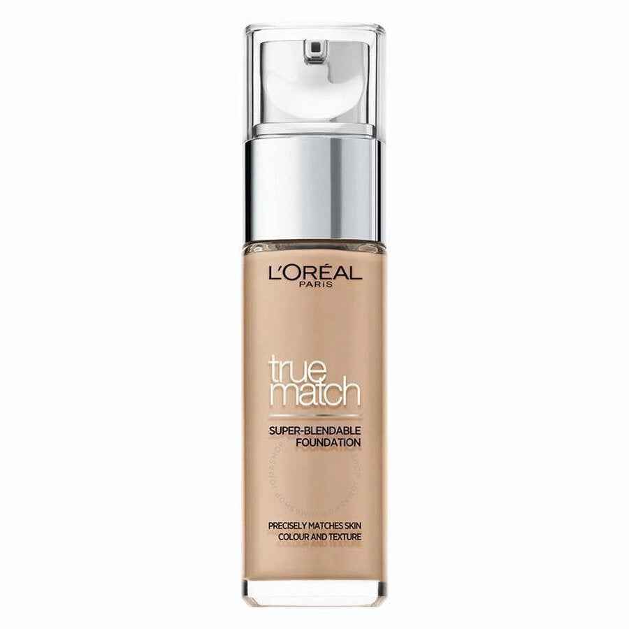 L`Oreal Paris L'Oreal Paris True Match Super-Blendable Natural Medium Coverage – Liquid Foundation for Women, 4N, Beige, SPF 17, 30 ml