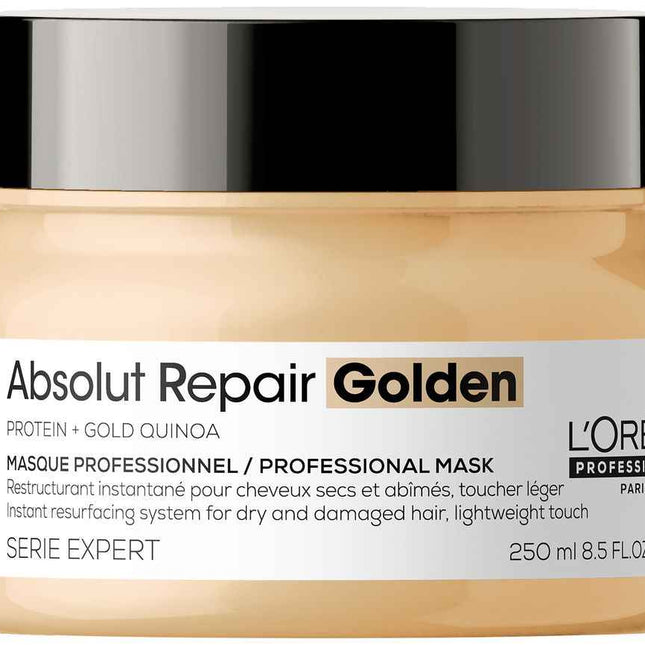 L`Oreal Professionnel L'Oreal Professionnel Serie Expert Absolut Repair Golden Protein + Gold Quinoa – Hair Treatment Cream Mask for Women, Instant Resurfacing, 250 ml