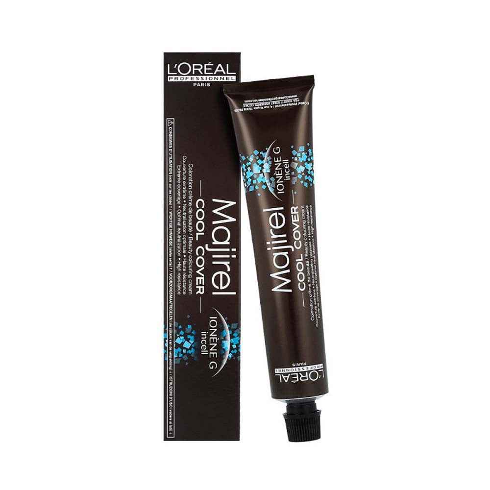 L`Oreal Professionnel L'Oreal Professionnel Majirel Cool-Cover Ammonia-Free – Permanent Hair Dye for Women, 7.18, 50 ml