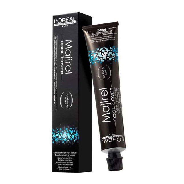 L`Oreal Professionnel L'Oreal Professionnel Majirel Cool-Cover – Permanent Hair Dye for Women, 7.17 Ash Metallic Blonde, 50 ml