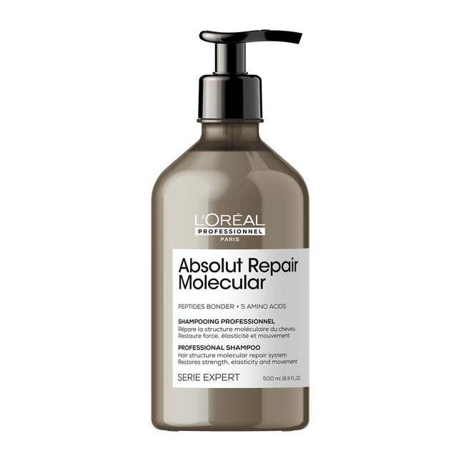 L`Oreal Professionnel L'Oreal Professionnel Serie Expert Absolut Repair Molecular – Hair Shampoo for Women, Repairing, 500 ml