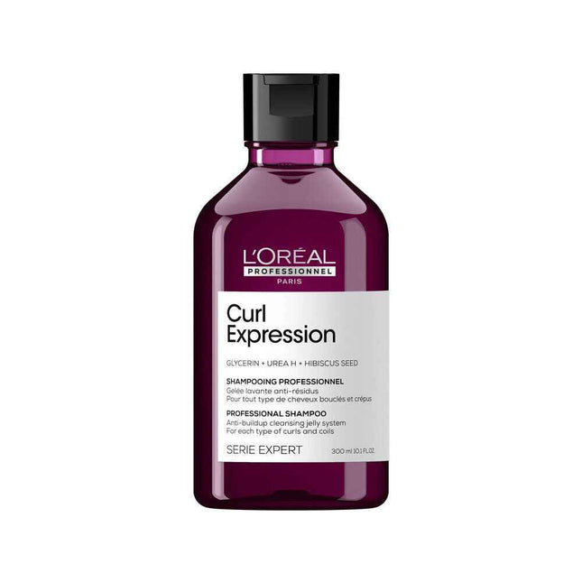 L`Oreal Professionnel L'Oreal Professionnel Serie Expert Curl Expression Glycerin + Urea H + Hibiscus Seed – Hair Shampoo for Women, Anti-Buildup, 300 ml