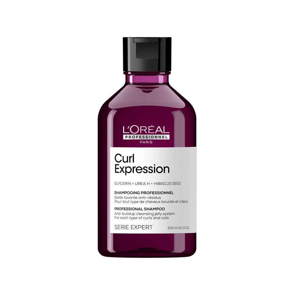 L`Oreal Professionnel L'Oreal Professionnel Serie Expert Curl Expression Glycerin + Urea H + Hibiscus Seed – Hair Shampoo for Women, Anti-Buildup, 300 ml