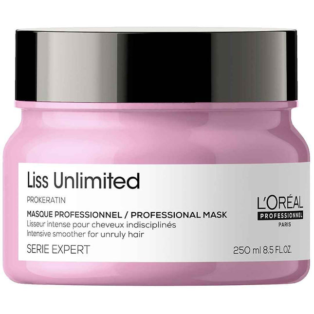 L`Oreal Professionnel L'Oreal Professionnel Serie Expert Liss Unlimited – Hair Treatment Cream Mask for Women, For Smoothening, 250 ml