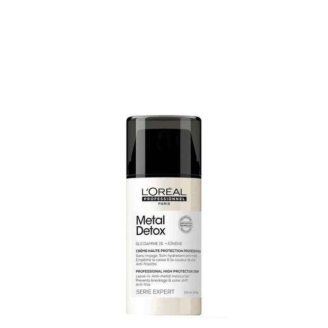 L`Oreal Professionnel L'Oreal Professionnel Serie Expert Metal Detox – Hair Leave-In Cream Treatment for Women, Anti-Metal, 100 ml