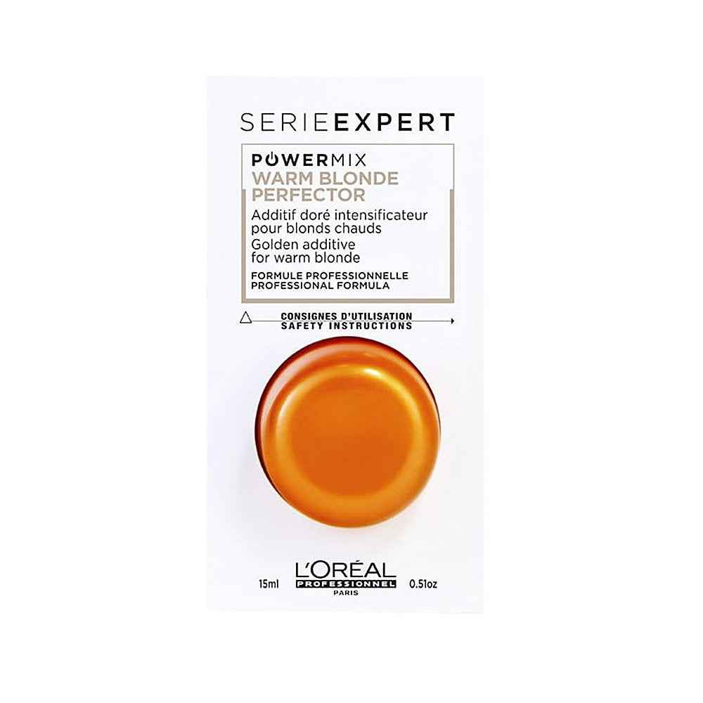 L`Oreal Professionnel L'Oreal Professionnel Serie Expert PowerMix Shot – Hair Cream Treatment for Women, Warm Blonde, 15 ml
