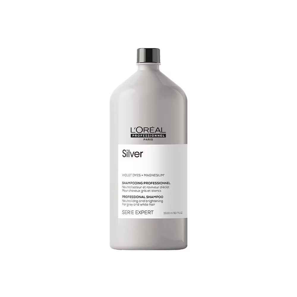 L`Oreal Professionnel L'Oreal Professionnel Serie Expert Silver – Hair Shampoo for Women, Neutralizing & Brightening, 1500 ml