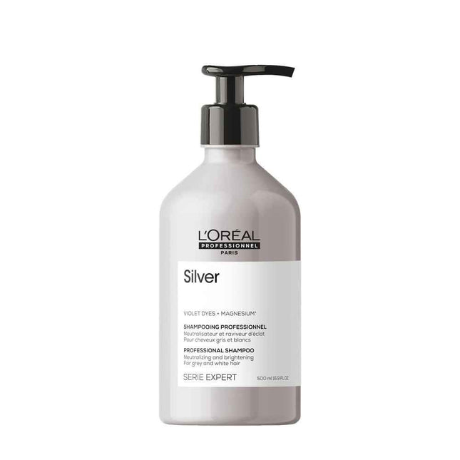 L`Oreal Professionnel L'Oreal Professionnel Serie Expert Silver – Hair Shampoo for Women, Neutralizing & Brightening, 500 ml