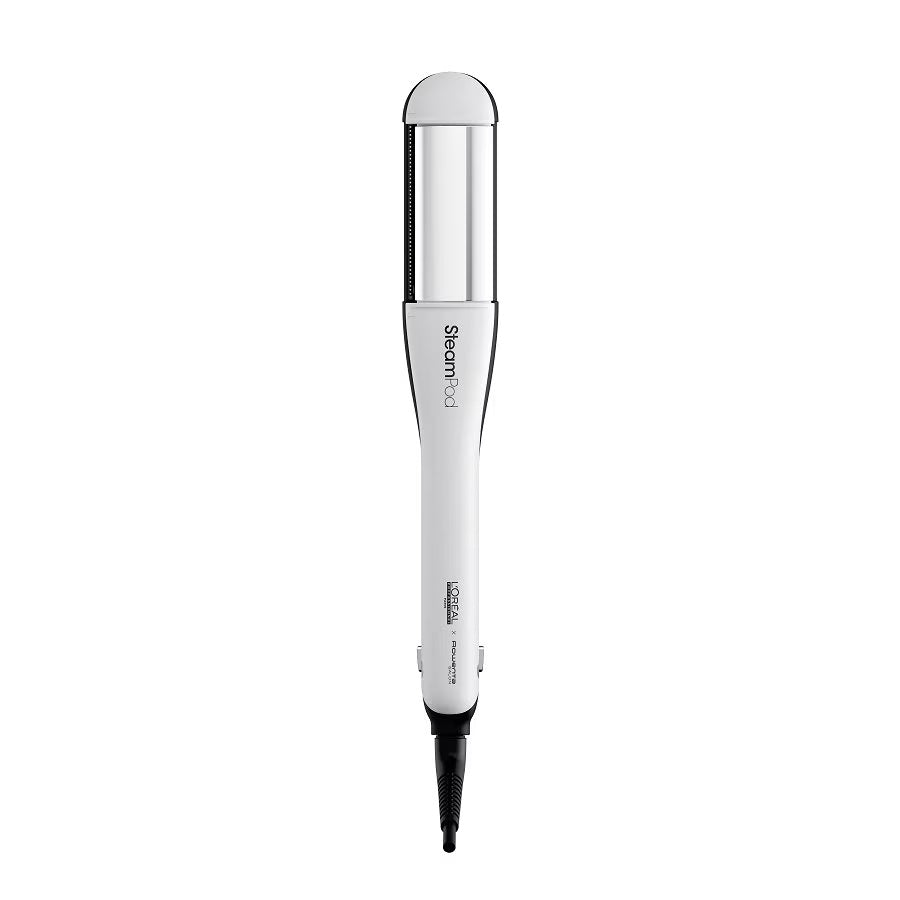 L`Oreal Professionnel L'Oreal Professionnel SteamPod – Electric Mini Steam Hair Straightener for Women, Black/White