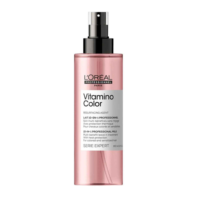 L`Oreal Professionnel L'Oreal Professionnel Serie Expert Vitamino Color Resurfacing Agent – Hair Leave-In Cream Treatment for Women, For Heat Protectant, 190 ml