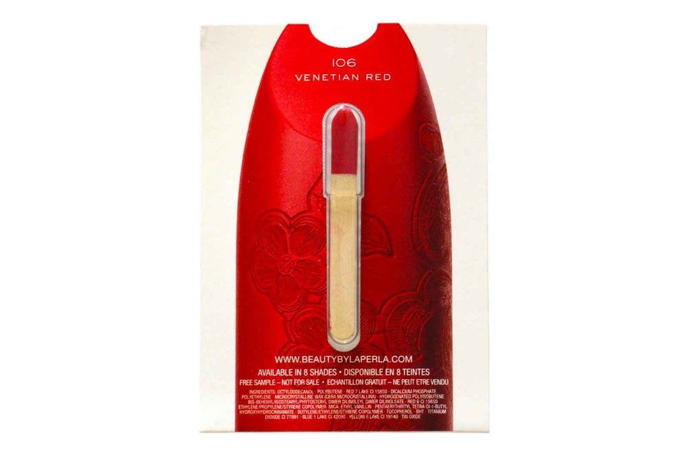 La Perla Matte Silk Matte – Cream Lipstick for Women, 106, Venetian Red, 0.08 g Sample