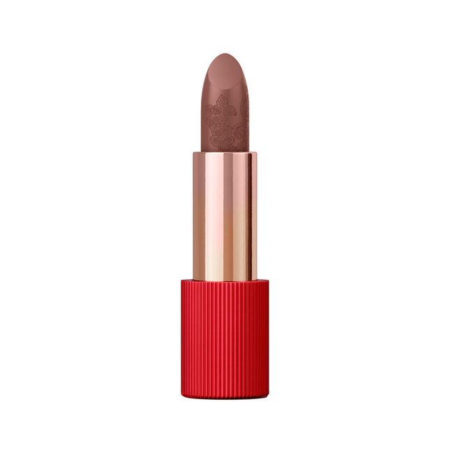 La Perla Matte Silk Matte – Cream Lipstick for Women, 111, Auburn Red, 3.5 g