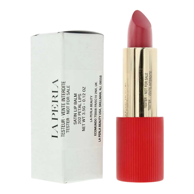La Perla Satin Lips Hydrating – Lip Balm for Women, 202, Petal Lips, 3.5 g Tester