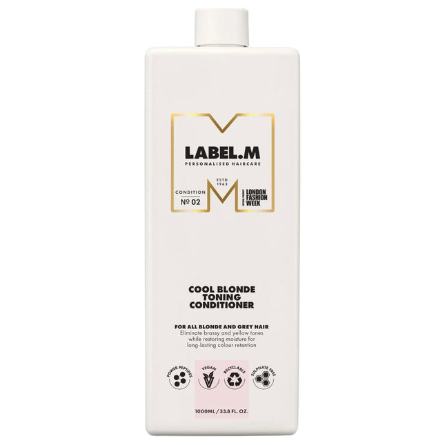 Label.M Cool Blonde – Hair Conditioner for Women, For Neutralisation Of Yellow Tones, 1000 ml