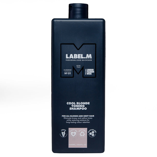 Label.M Cool Blonde – Hair Shampoo for Women, For Neutralisation Of Yellow Tones, 1000 ml