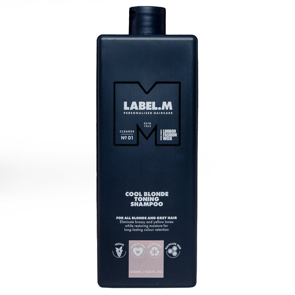Label.M Cool Blonde – Hair Shampoo for Women, For Neutralisation Of Yellow Tones, 1000 ml