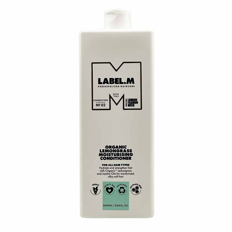 Label.M Organic LemonGrass – Hair Conditioner for Women, Moisturising, 1000 ml