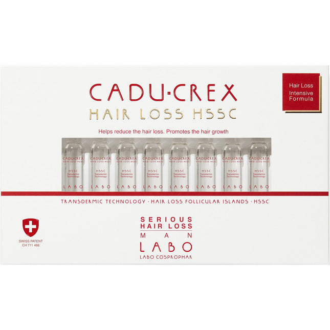 Labo Suisse Labo Cadu-Crex Severe Stage Anti-Hair Loss – Ampoules Treatment Serum for Men, For Scalp, 40 pcs, 3.5 ml