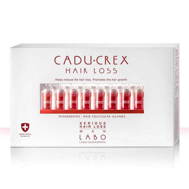 Labo Suisse Cadu-Crex Severe Stage Anti-Hair Loss – Ampoules Treatment Serum for Men, For Scalp, 20 pcs, 3.5 ml