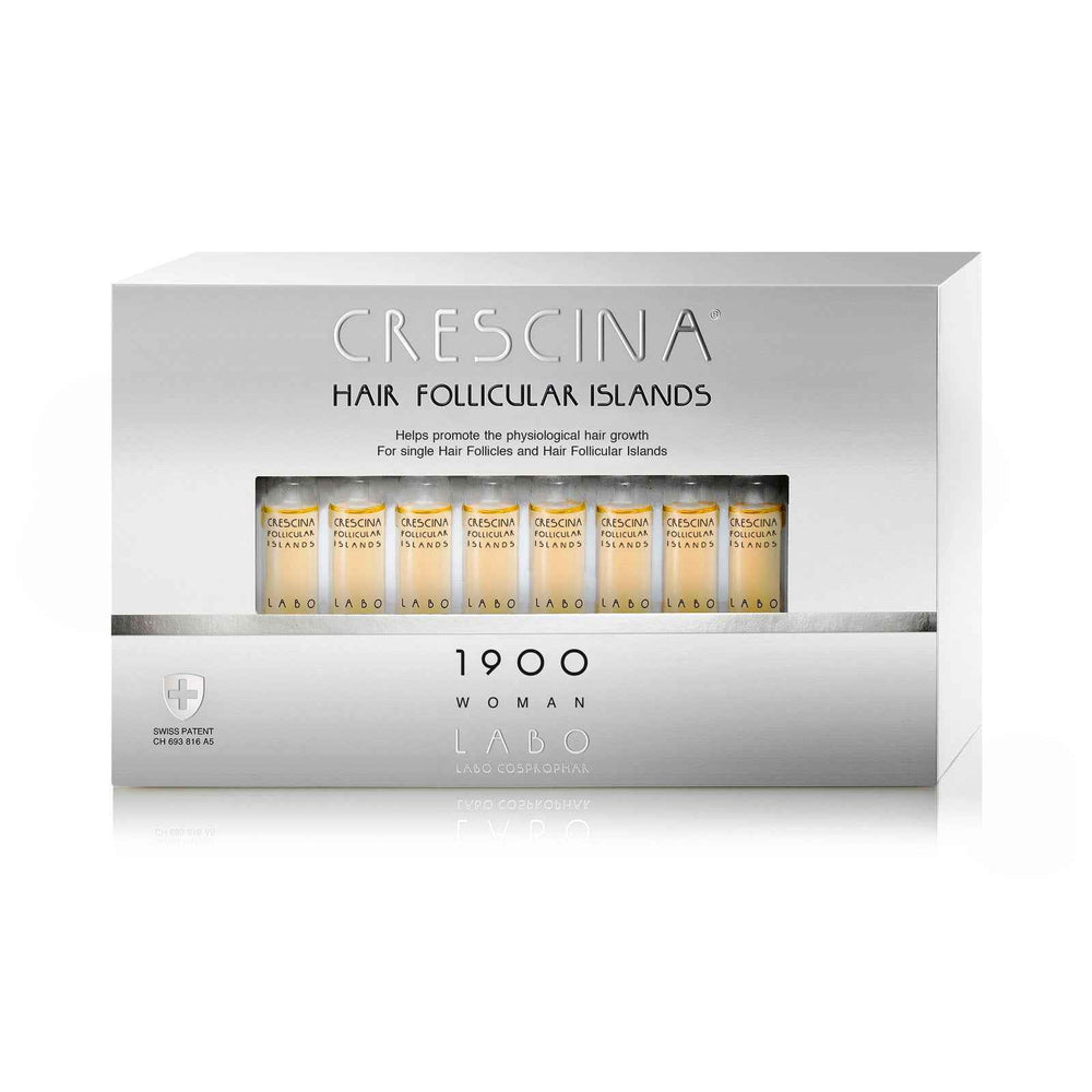 Labo Suisse Crescina Follicular Islands 1700 For Growth Stimulation – Ampoules Treatment Serum for Women, For Scalp, 20 pcs