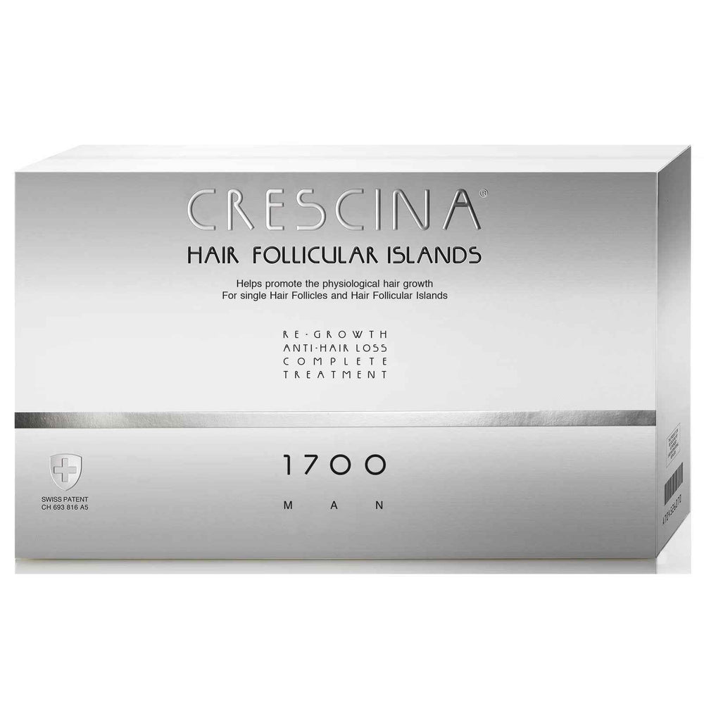 Labo Suisse Crescina Follicular Islands 1700 For Growth Stimulation – Ampoules Treatment Serum for Men, For Scalp, 10 +10 pcs