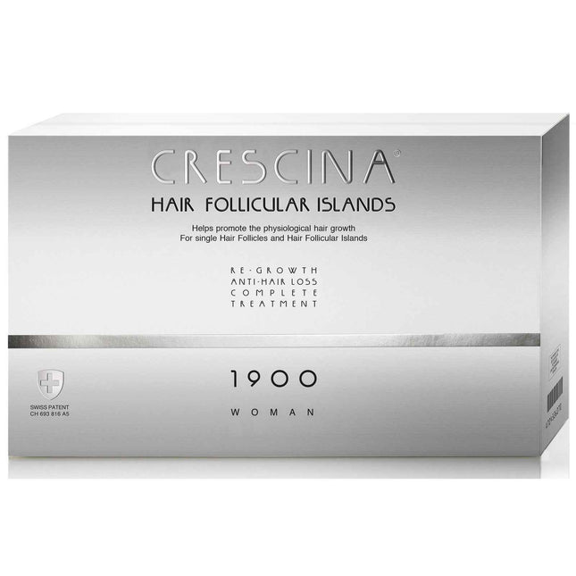 Labo Suisse Crescina Follicular Islands 1900 For Growth Stimulation – Ampoules Treatment Serum for Women, For Scalp, 10 +10 pcs
