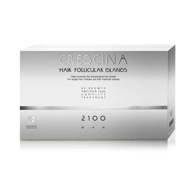 Labo Suisse Crescina Follicular Islands 2100 For Growth Stimulation – Ampoules Treatment Serum for Men, For Scalp, 20 pcs